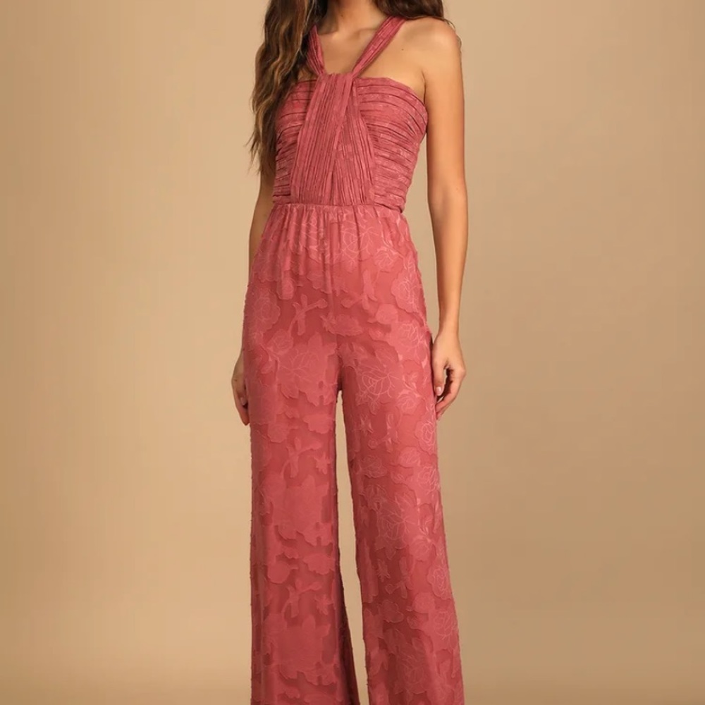 NEW WITH TAGS. Beautiful rose jumpsuit